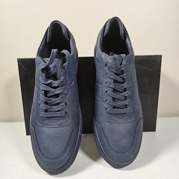 INC International Concepts Mens Zuri Low Top Sneaker Faux Suede Blue Size 9M NEW - Picture 12 of 16